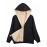 Fuzzy Hooded Jacket, Casual Zip Up Drawstring Long Sleeve Solid Outerwear, Women's Clothing
