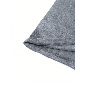 Cute Owl Print V Neck T-Shirt, Casual Short Sleeve T-Shirt For Spring & Summer, Women's Clothing